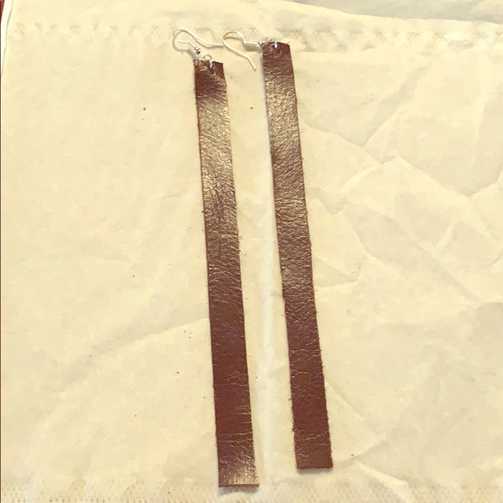 HM Leather earrings